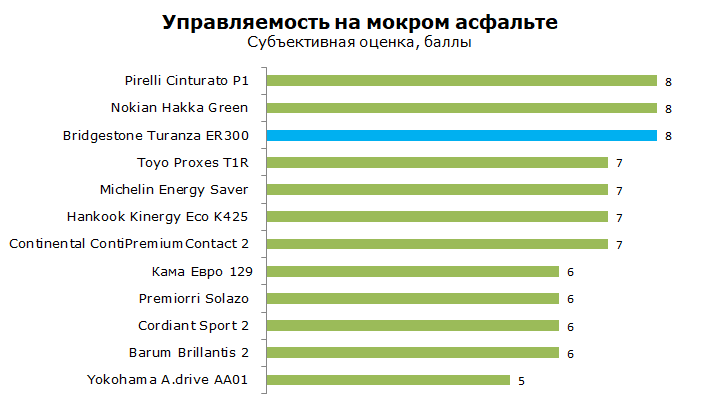 Тест Bridgestone Turanza ER300